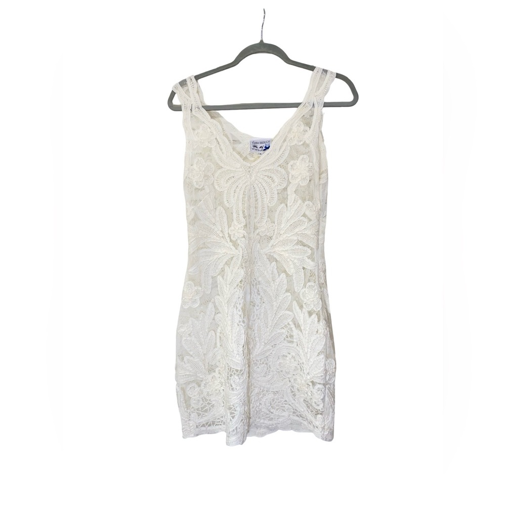 Anthropologie | Yoana Baraschi size 4 embroidered lace white dress